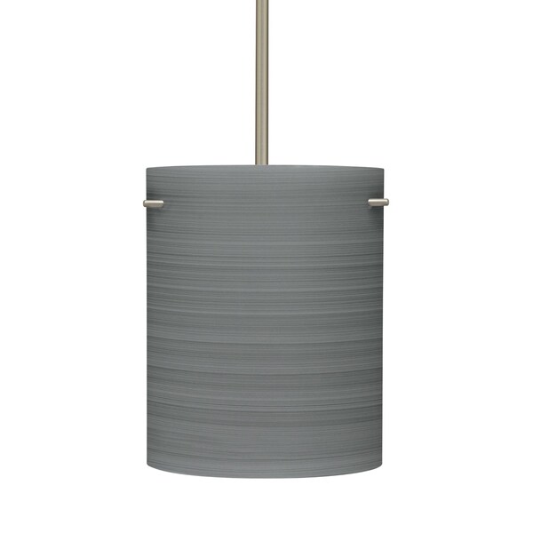 Besa Lighting Tamburo 8 Stem Pendant, Titan, Satin Nickel Finish, 1x11W LED 1TT-4006TN-LED-SN - main